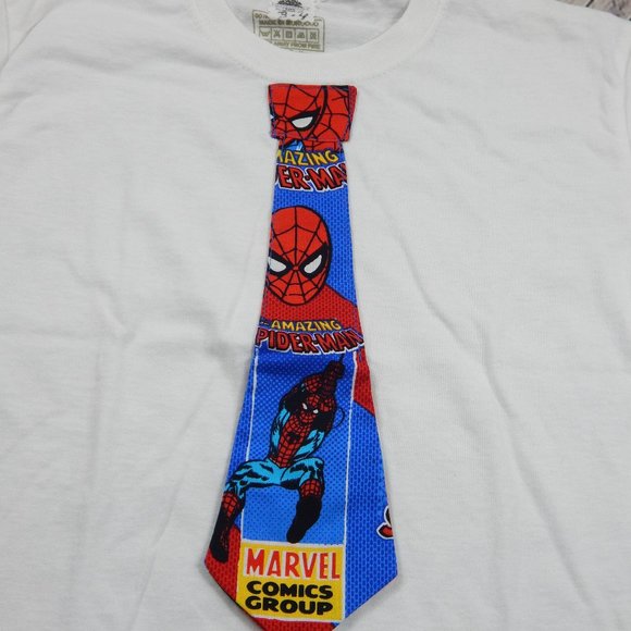 Super Cool T-shirt with custom Spider-man Tie - Picture 4 of 5